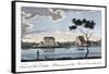 View of the Estate Alkmaar, on the River Commewine, 1813-John Gabriel Stedman-Framed Stretched Canvas