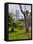 View of the Exaltacao da Santa Cruz Church, Ubatuba, State of Sao Paulo, Brazil, South America-Karol Kozlowski-Framed Stretched Canvas