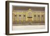 View of the Excise Office, Old Broad Street, City of London, as Illuminated in June 1814-John Brewster-Framed Giclee Print