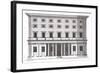 View of the Facade of Palazzo Massimi Alla Valle, Rome, Designed by Baldassarre Peruzzi in 1532-Pietro Ferrerio-Framed Giclee Print