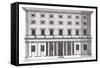 View of the Facade of Palazzo Massimi Alla Valle, Rome, Designed by Baldassarre Peruzzi in 1532-Pietro Ferrerio-Framed Stretched Canvas