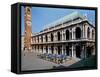 View of the Facade of the Basilica Palladiana, Built 1549-1614-Andrea Palladio-Framed Stretched Canvas