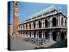 View of the Facade of the Basilica Palladiana, Built 1549-1614-Andrea Palladio-Stretched Canvas