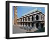 View of the Facade of the Basilica Palladiana, Built 1549-1614-Andrea Palladio-Framed Giclee Print