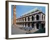 View of the Facade of the Basilica Palladiana, Built 1549-1614-Andrea Palladio-Framed Giclee Print