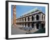 View of the Facade of the Basilica Palladiana, Built 1549-1614-Andrea Palladio-Framed Giclee Print