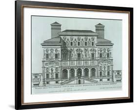 View of the Facade of Villa Borghese, Rome-null-Framed Giclee Print