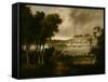 View of the Fairmount Waterworks, Philadelphia, from the opposite Side of the Schuylkill River, C.-Thomas Doughty-Framed Stretched Canvas