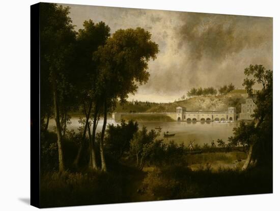 View of the Fairmount Waterworks, Philadelphia, from the opposite Side of the Schuylkill River, C.-Thomas Doughty-Stretched Canvas