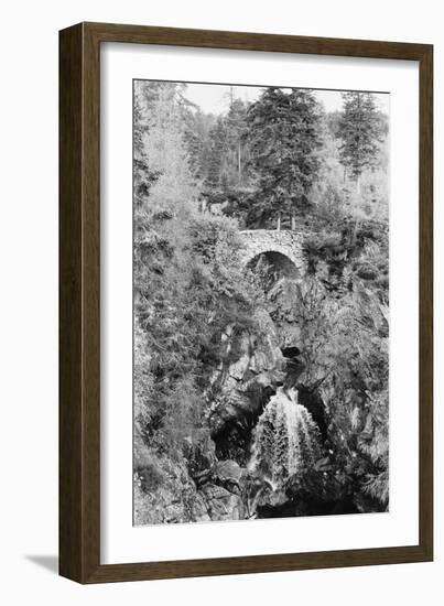 View of the Falls of Bruar in Perthshire, Scotland. Circa 1960-Howard Jones-Framed Photographic Print