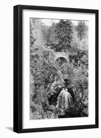 View of the Falls of Bruar in Perthshire, Scotland. Circa 1960-Howard Jones-Framed Photographic Print