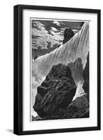 View of the Falls of Niagara, 1877-null-Framed Giclee Print