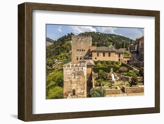 View of the Famous Alhambra, Granada, Andalusia, Spain.-Carlos Sanchez Pereyra-Framed Photographic Print