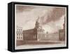 View of the Fire at Greenwich Hospital, London, on the Morning of 2nd January, 1779-E Edye-Framed Stretched Canvas