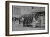 View of the Fire Department, Fire Fighters and Fire Truck - Centralia, WA-Lantern Press-Framed Art Print