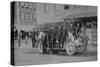 View of the Fire Department, Fire Fighters and Fire Truck - Centralia, WA-Lantern Press-Stretched Canvas