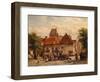 View of the Fish Market, Harderwijck, 1864-Cornelius Springer-Framed Giclee Print