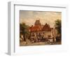 View of the Fish Market, Harderwijck, 1864-Cornelius Springer-Framed Giclee Print