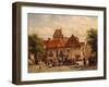 View of the Fish Market, Harderwijck, 1864-Cornelius Springer-Framed Giclee Print