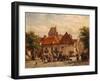 View of the Fish Market, Harderwijck, 1864-Cornelius Springer-Framed Giclee Print