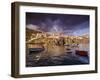 View of the fishing port in Camara de Lobos, Madeira, Portugal, Atlantic, Europe-Karol Kozlowski-Framed Photographic Print