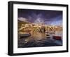 View of the fishing port in Camara de Lobos, Madeira, Portugal, Atlantic, Europe-Karol Kozlowski-Framed Photographic Print