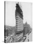 View of the Flatiron Building under Construction in New York City-null-Stretched Canvas