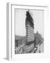 View of the Flatiron Building under Construction in New York City-null-Framed Premium Photographic Print