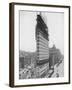 View of the Flatiron Building under Construction in New York City-null-Framed Photographic Print