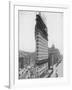 View of the Flatiron Building under Construction in New York City-null-Framed Photographic Print