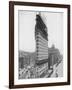 View of the Flatiron Building under Construction in New York City-null-Framed Photographic Print