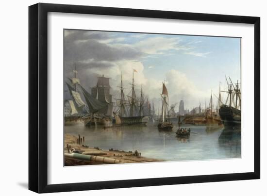 View of the Floating Harbour, Bristol-Joseph Walter-Framed Giclee Print