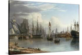 View of the Floating Harbour, Bristol-Joseph Walter-Stretched Canvas