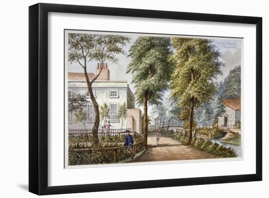 View of the Flora Tea Gardens, Bayswater, London, C1840-null-Framed Giclee Print