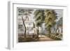 View of the Flora Tea Gardens, Bayswater, London, C1840-null-Framed Giclee Print