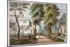 View of the Flora Tea Gardens, Bayswater, London, C1840-null-Mounted Giclee Print