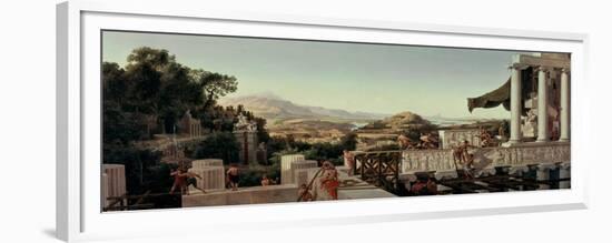 View of the Flower of Greece, 1836-August Wilhelm Julius Ahlborn-Framed Giclee Print