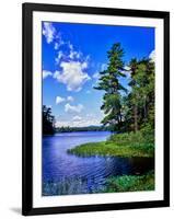 View of the Follensby Clear Pond, Adirondack Mountains, New York State, USA-null-Framed Photographic Print