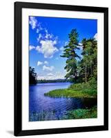 View of the Follensby Clear Pond, Adirondack Mountains, New York State, USA-null-Framed Photographic Print