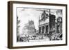 View of the Fontana Dell'Acqua Felice with the Church of Santa Maria Della Vittoria Behind, from…-Giovanni Battista Piranesi-Framed Giclee Print