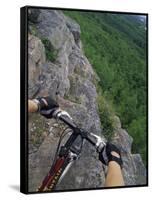 View of the Forest from a Mountian Bike-null-Framed Stretched Canvas