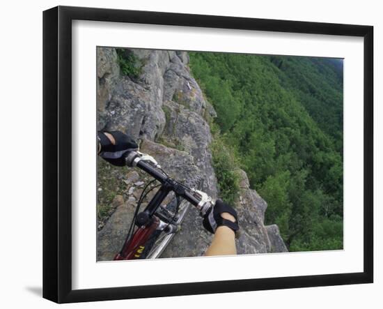 View of the Forest from a Mountian Bike-null-Framed Photographic Print