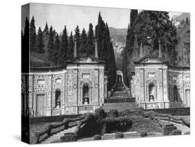 View of the Formal Garden of Villa D'Este-Carl Mydans-Stretched Canvas