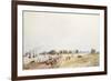 View of the Fort and Town, Calcutta, 1854-Charles Walters D'Oyly-Framed Giclee Print