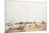 View of the Fort and Town, Calcutta, 1854-Charles Walters D'Oyly-Mounted Giclee Print