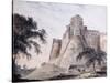 View of the Fort, Jaunpur, Uttar Pradesh-Thomas & William Daniell-Stretched Canvas