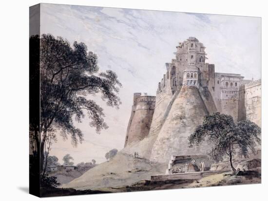 View of the Fort, Jaunpur, Uttar Pradesh-Thomas & William Daniell-Stretched Canvas