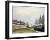 View of the Fortifications to the Left of the Gate of Vanves, 1909-Henri Rousseau-Framed Giclee Print