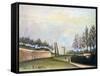 View of the Fortifications to the Left of the Gate of Vanves, 1909-Henri Rousseau-Framed Stretched Canvas