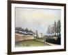 View of the Fortifications to the Left of the Gate of Vanves, 1909-Henri Rousseau-Framed Giclee Print